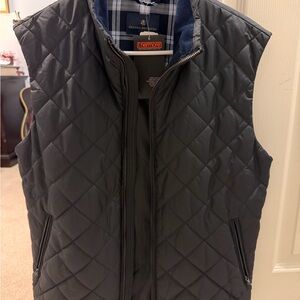 Brooks Brothers Charcoal Quilted Vest for Men. Brand new with tags